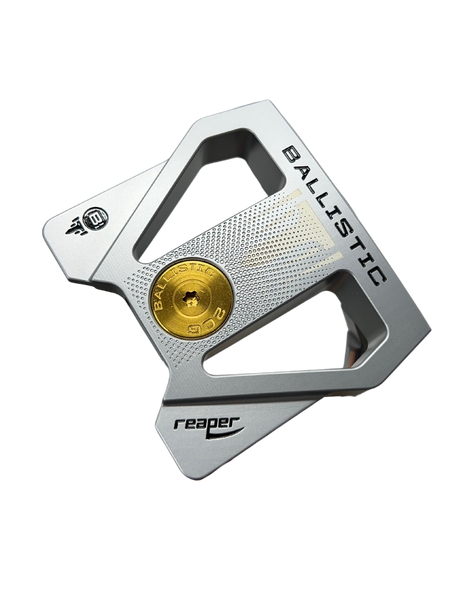 Putter Bullet .444 Type Maillet – 35 Pouces – Droitier – Acier Inox – Homme – Logo équilibré Précision Cadillac